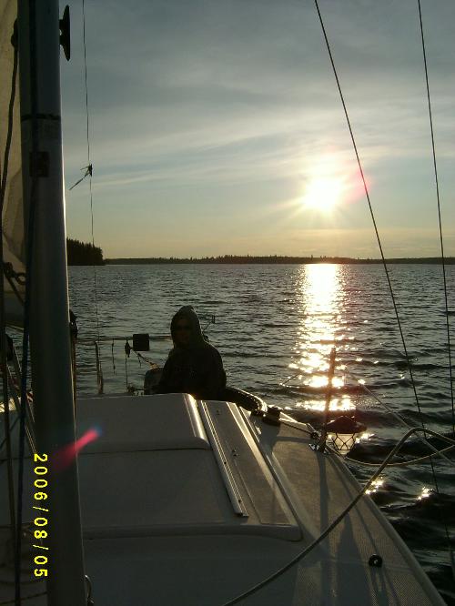 Yacht sailing
